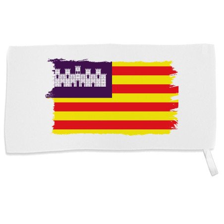 Toalla gimnasio gym absorbente bandera de baleares españa comunidad autonoma suave con bolsita