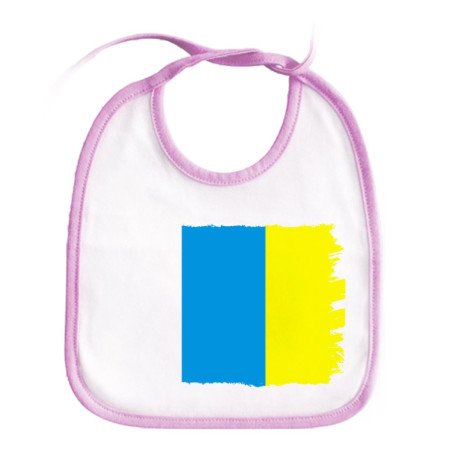 Babero colores bandera de canarias españa comunidad autonoma personalizado bebe