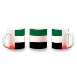 Taza con degradado bandera de extremadura españa comunidad autonoma color personalizada