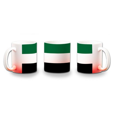 Taza con degradado bandera de extremadura españa comunidad autonoma color personalizada