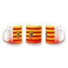 Taza con degradado bandera de aragon españa comunidad autonoma color personalizada