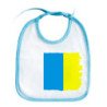 Babero colores bandera de canarias españa comunidad autonoma personalizado bebe