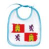 Babero colores bandera de castilla y leon españa comunidad autonoma personalizado bebe