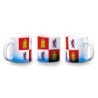 Taza con degradado bandera de castilla y leon españa comunidad autonoma color personalizada