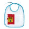 Babero colores bandera castilla la mancha españa comunidad autonoma personalizado bebe