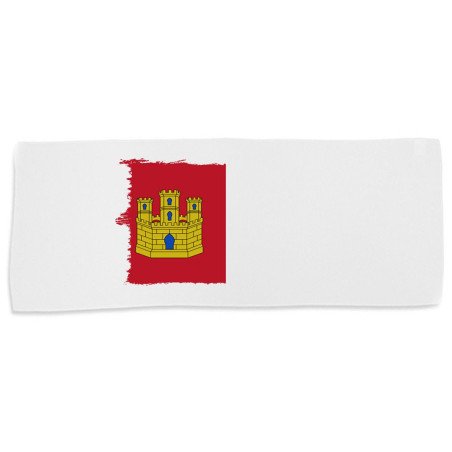 Toalla gimnasio gym absorbente bandera castilla la mancha españa comunidad autonoma suave con bolsita
