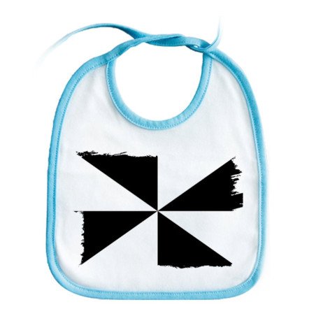 Babero colores bandera de ceuta españa comunidad autonoma personalizado bebe