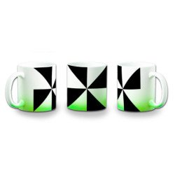 Taza con degradado bandera de ceuta españa comunidad autonoma color personalizada