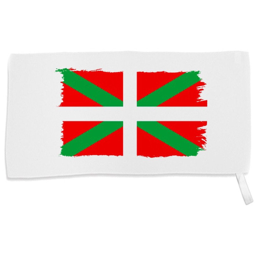 Toalla gimnasio gym absorbente bandera de euskadi españa comunidad autonoma vasca suave con bolsita