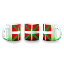 Taza con degradado bandera de euskadi españa comunidad autonoma vasca color personalizada