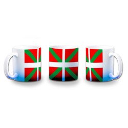Taza con degradado bandera de euskadi españa comunidad autonoma vasca color personalizada