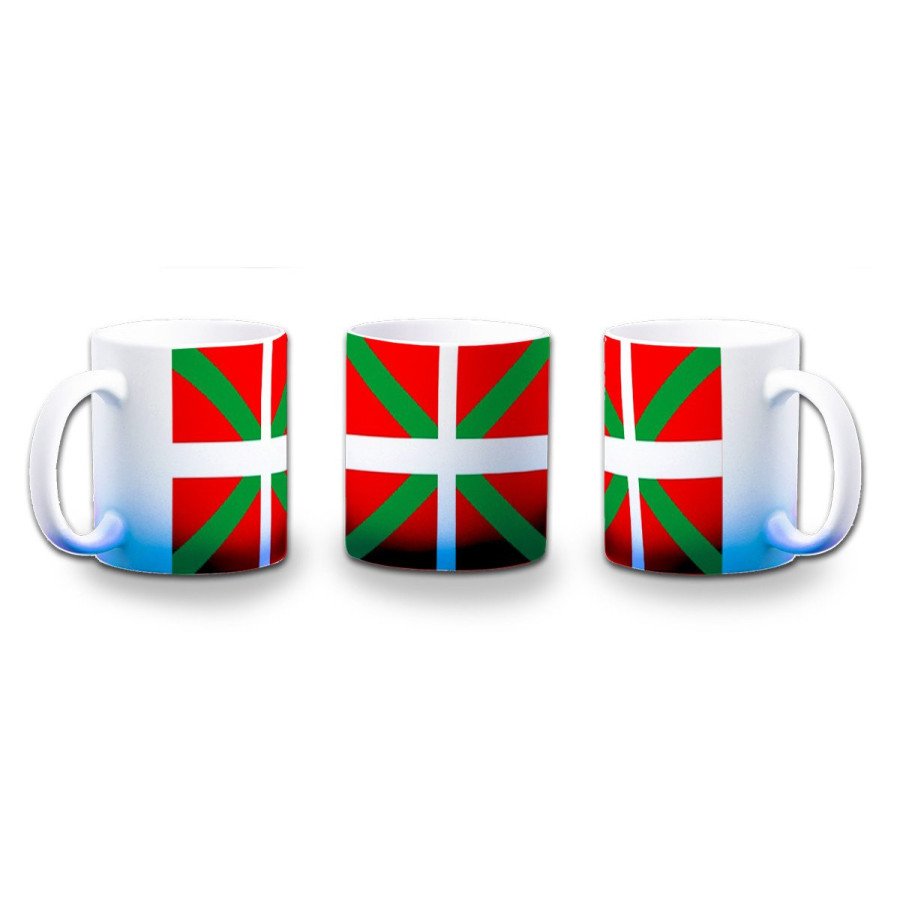 Taza con degradado bandera de euskadi españa comunidad autonoma vasca color personalizada