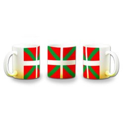 Taza con degradado bandera de euskadi españa comunidad autonoma vasca color personalizada