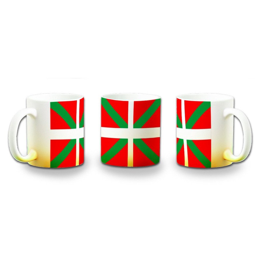 Taza con degradado bandera de euskadi españa comunidad autonoma vasca color personalizada
