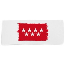 Toalla gimnasio gym absorbente bandera de madrid españa comunidad autonoma suave con bolsita