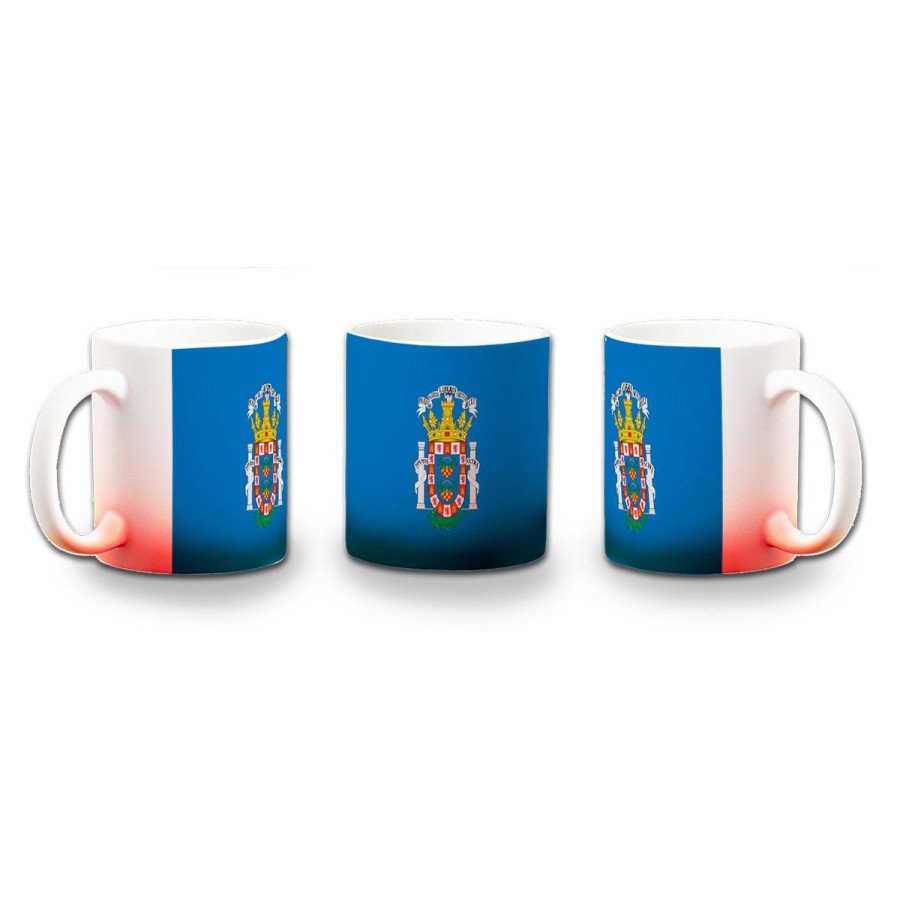 Taza con degradado bandera de melilla españa comunidad autonoma color personalizada