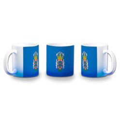 Taza con degradado bandera de melilla españa comunidad autonoma color personalizada