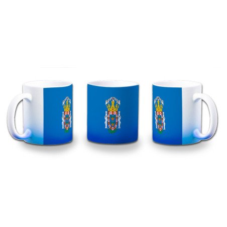 Taza con degradado bandera de melilla españa comunidad autonoma color personalizada