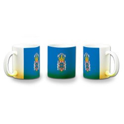 Taza con degradado bandera de melilla españa comunidad autonoma color personalizada