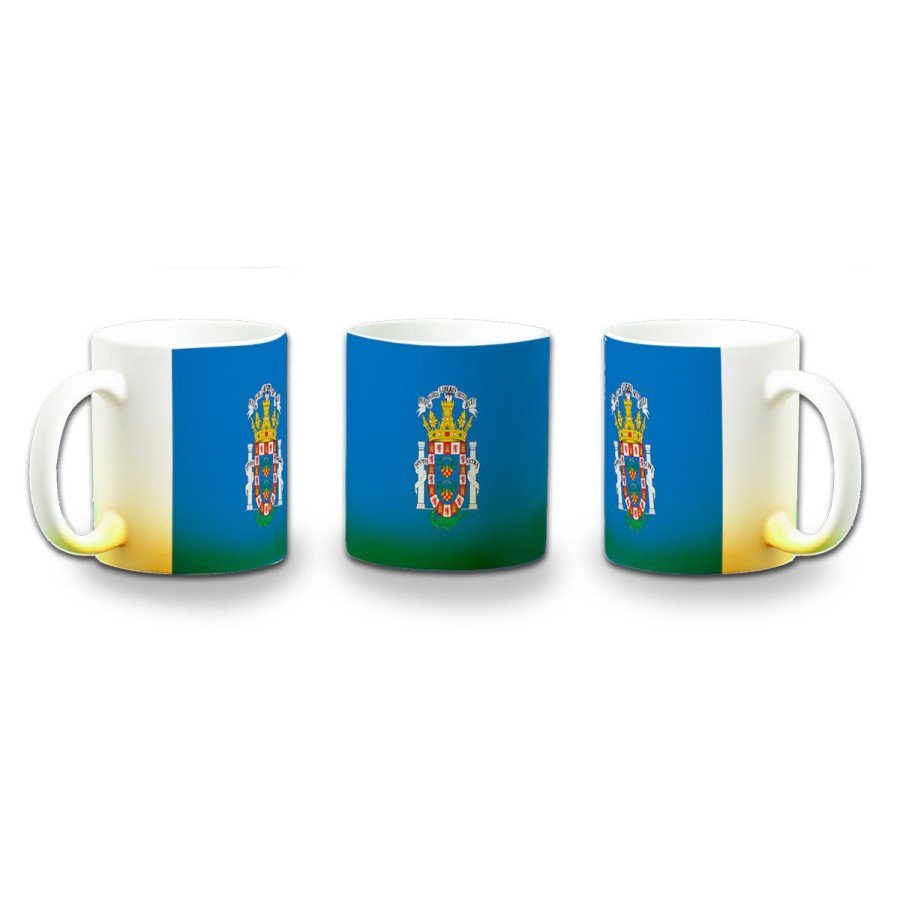 Taza con degradado bandera de melilla españa comunidad autonoma color personalizada