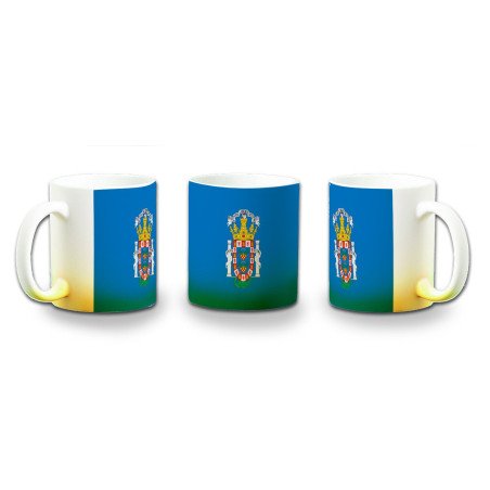 Taza con degradado bandera de melilla españa comunidad autonoma color personalizada