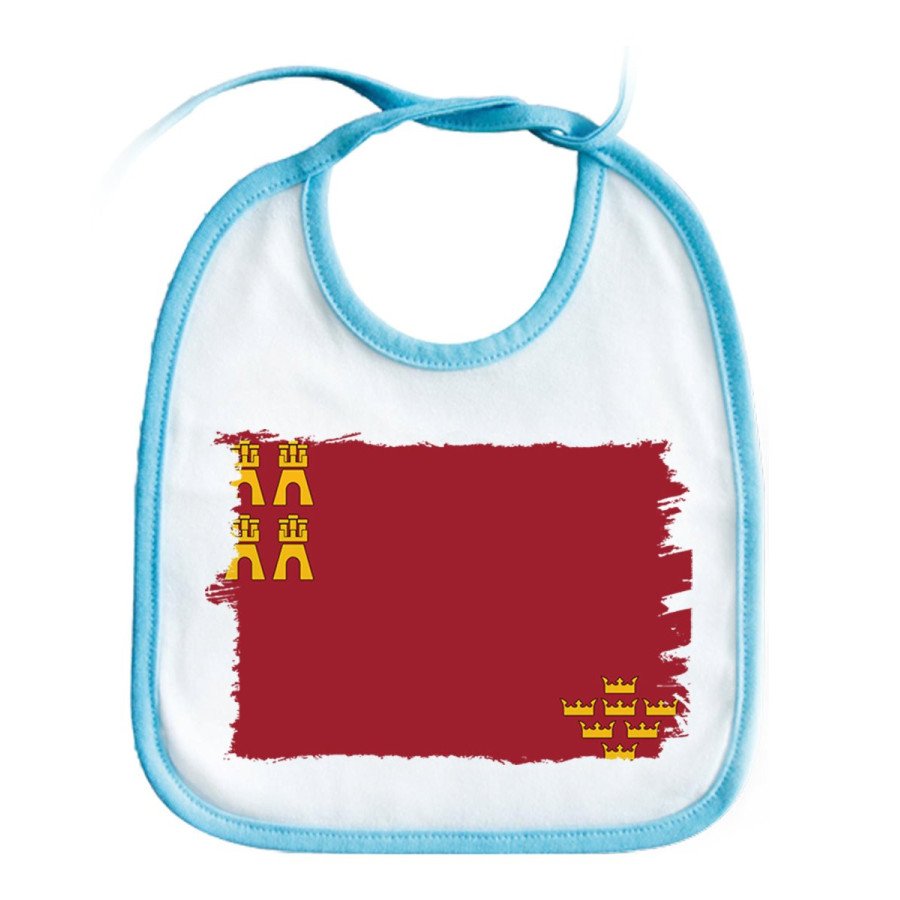 Babero colores bandera de murcia españa comunidad autonoma personalizado bebe