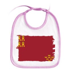 Babero colores bandera de murcia españa comunidad autonoma personalizado bebe