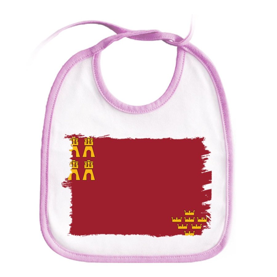 Babero colores bandera de murcia españa comunidad autonoma personalizado bebe
