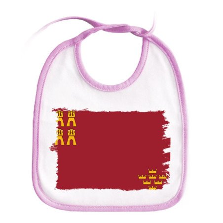 Babero colores bandera de murcia españa comunidad autonoma personalizado bebe