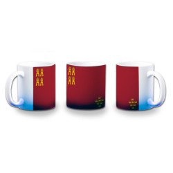 Taza con degradado bandera de murcia españa comunidad autonoma color personalizada