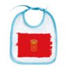 Babero colores bandera de navarra españa comunidad autonoma personalizado bebe