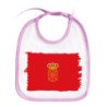 Babero colores bandera de navarra españa comunidad autonoma personalizado bebe