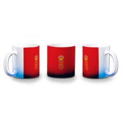 Taza con degradado bandera de navarra españa comunidad autonoma color personalizada