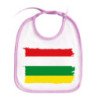 Babero colores bandera de la rioja españa comunidad autonoma personalizado bebe