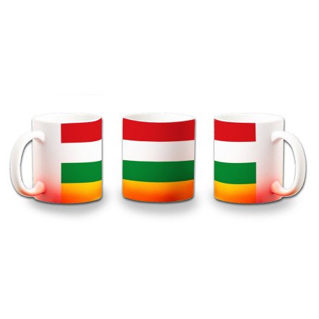Taza con degradado bandera de la rioja españa comunidad autonoma color personalizada