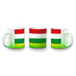 Taza con degradado bandera de la rioja españa comunidad autonoma color personalizada
