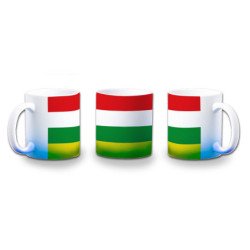 Taza con degradado bandera de la rioja españa comunidad autonoma color personalizada