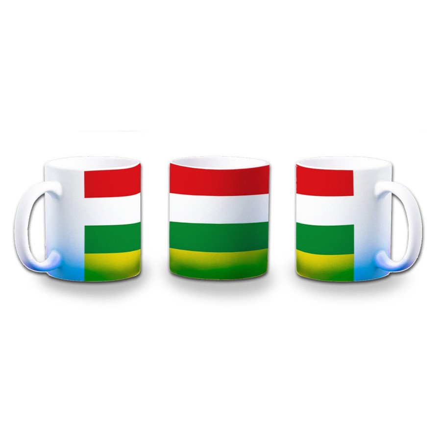 Taza con degradado bandera de la rioja españa comunidad autonoma color personalizada