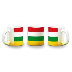 Taza con degradado bandera de la rioja españa comunidad autonoma color personalizada