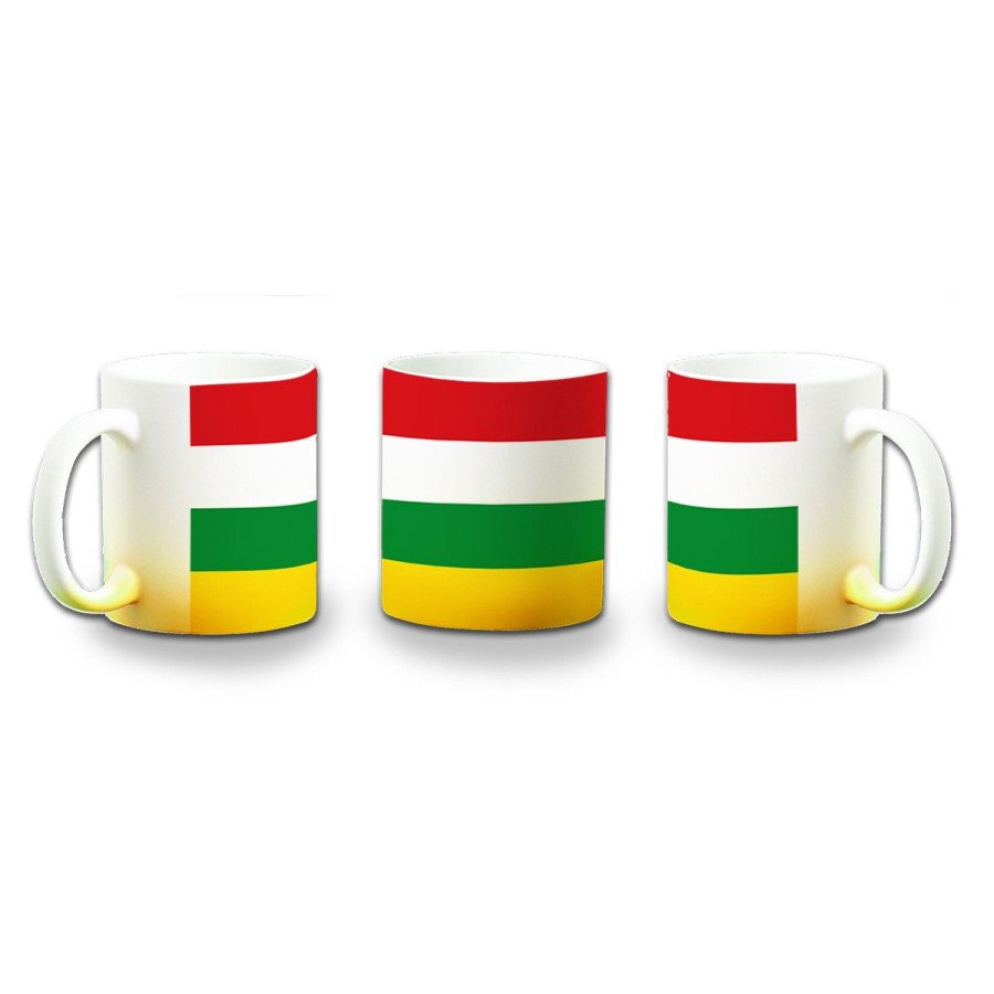 Taza con degradado bandera de la rioja españa comunidad autonoma color personalizada