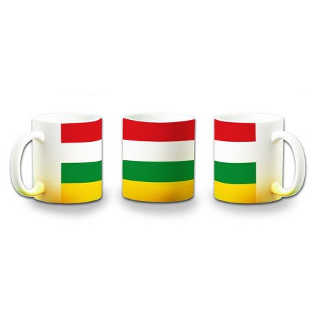 Taza con degradado bandera de la rioja españa comunidad autonoma color personalizada