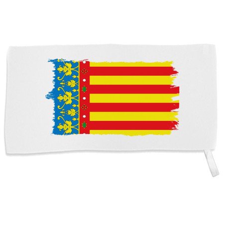 Toalla gimnasio gym absorbente bandera de valencia españa comunidad autonoma suave con bolsita