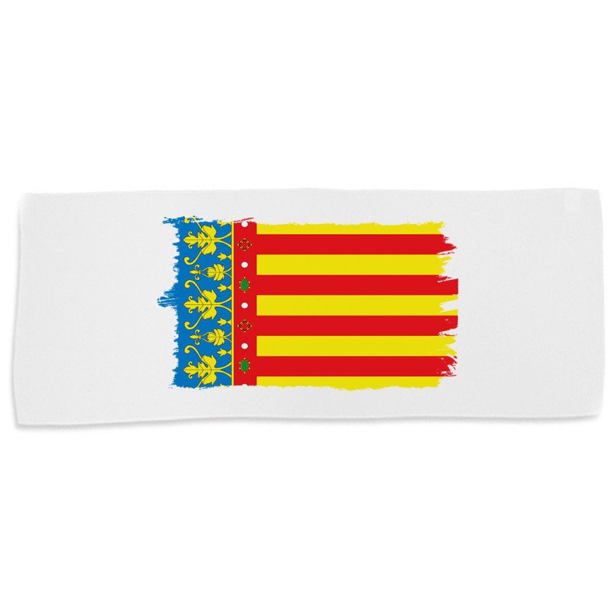 Toalla gimnasio gym absorbente bandera de valencia españa comunidad autonoma suave con bolsita