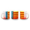 Taza con degradado bandera de valencia españa comunidad autonoma color personalizada
