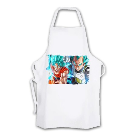 DELANTAL GOKU VEGETA SSJ BLUE cocina personalizado