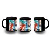 TAZA COMPLETAMENTE NEGRA GOKU VEGETA SSJ BLUE personalizada