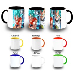 TAZA COLORES GOKU VEGETA...