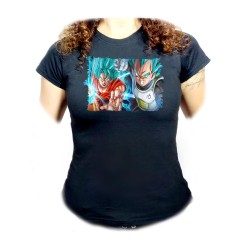 CAMISETA NEGRA MUJER GOKU...