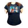 CAMISETA NEGRA MUJER GOKU VEGETA SSJ BLUE oferta personalizada