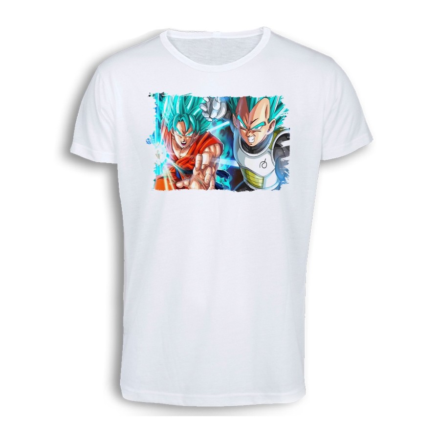 CAMISETA TACTO ALGODÓN GOKU VEGETA SSJ BLUE cómoda personalizada